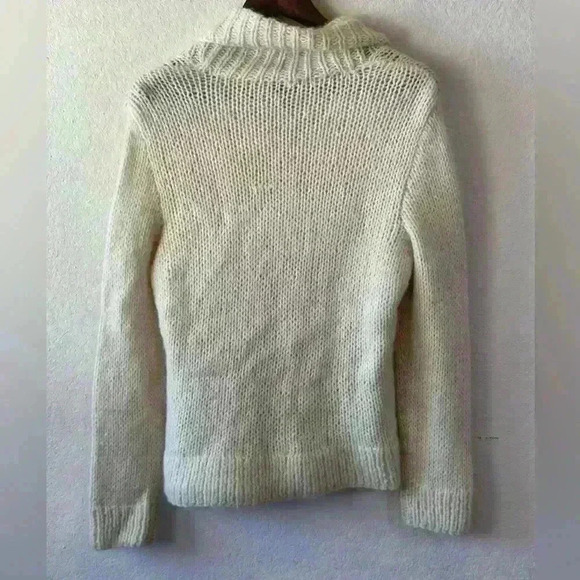 Lauren Ralph Lauren Exclusive Hand Knit Womens L‎ V-Neck Pullover Wool Sweater - Picture 2 of 9